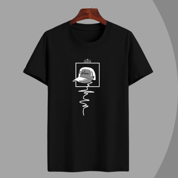 Trendy Mens Printed Cotton Blend Tshirt 180 Gsm ( Pack of 1) - Image 2