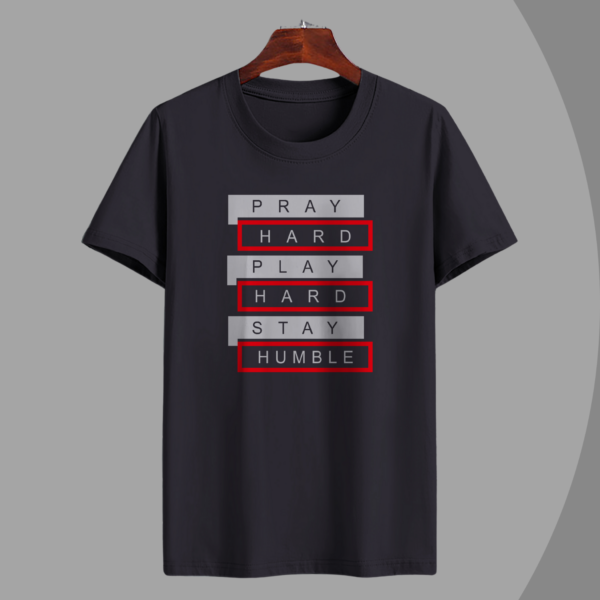 Trendy Mens Printed Cotton Blend Tshirt 180 Gsm ( Pack of 1) - Image 2