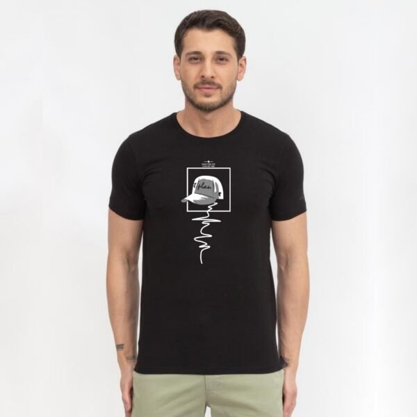 Trendy Mens Printed Cotton Blend Tshirt 180 Gsm ( Pack of 1)
