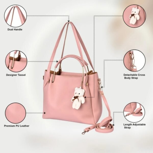 Women Stylish Pink Sling Bag - Image 2