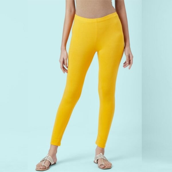 Women's Leggings Full Length Yellow Pant - Image 2