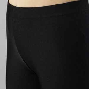 Women Shimmer Ankle Length Black Leggings
