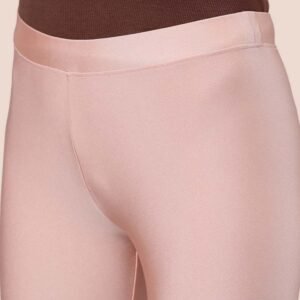 Women Shimmer Ankle Length Rose Gold Leggings