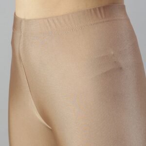 Women Shimmer Ankle Length Peach Leggings