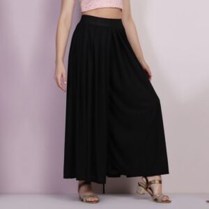 Women Elephant Palazzo Pant Black