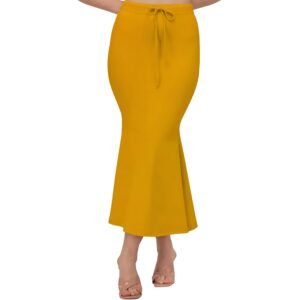 Women Spandex Saree Shapewear Mango Yellow