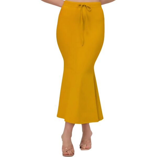 Women Spandex Saree Shapewear Mango Yellow - Image 2