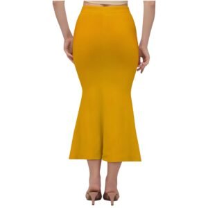 Women Spandex Saree Shapewear Mango Yellow