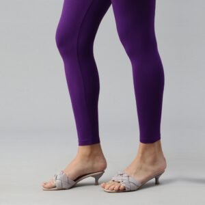 Exclusive Women Ankle Belt Leggings violet