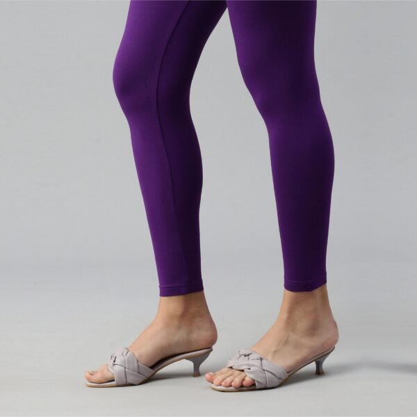 Exclusive Women Ankle Belt Leggings violet - Image 4